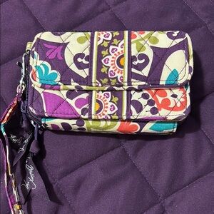Vera Bradley Multicolor Floral Wristlet